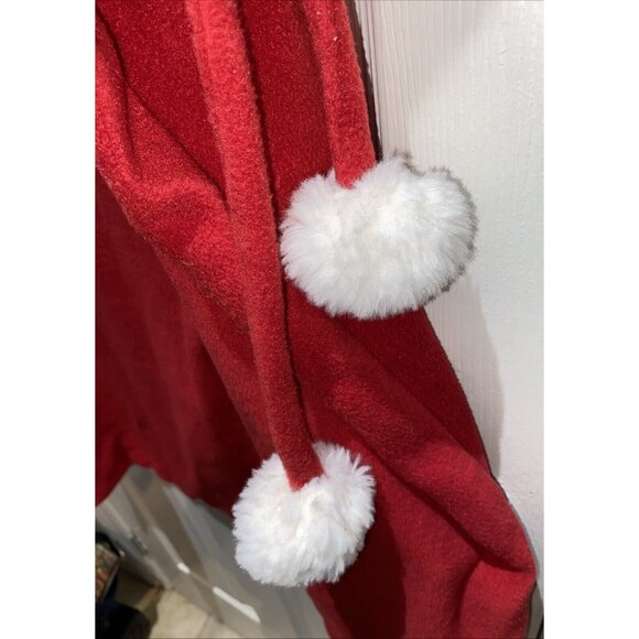 Pottery Barn Kids Alyssa Large Red Fleece Santa Bag Sack Christmas Stocking - Picture 4 of 16